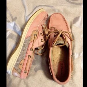 Mauve pink Sperry Topsiders sz 8